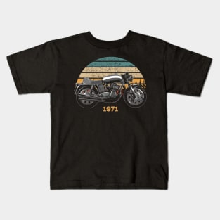 1971 MV Agusta 750S Vintage Motorcycle Design Kids T-Shirt